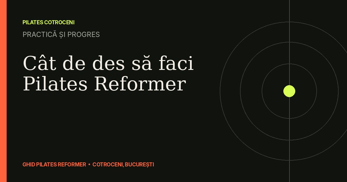 Cât de des să faci Pilates Reformer — ghid Pilates Cotroceni